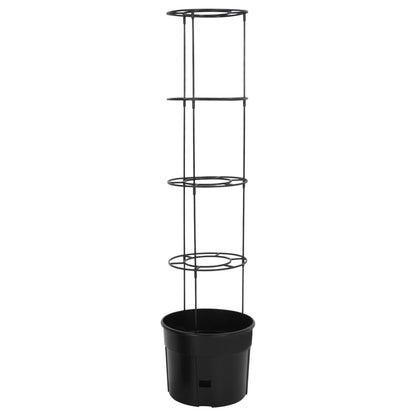 Macetero Para Tomates Polipropileno Gris Antracita Ø39x150 Cm_2