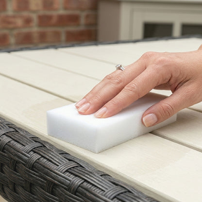 10 Esponjas Mágicas De Melamina Para Muebles De Jardín Y Terraza - Limpieza Solo Con Agua, Sin Químicos Ni Detergentes_5