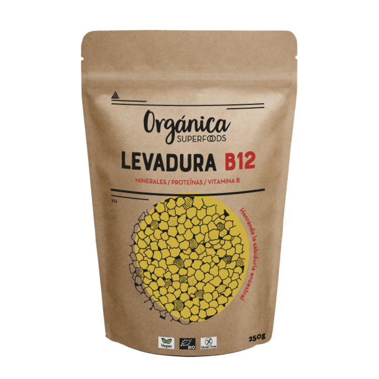 Levadura Nutricional + B12 Sin Gluten 250g - Orgánica Superfoods_0