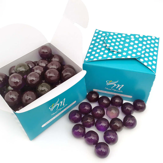 Caja Regalo 70 Perlas De Baño Con Aroma A Lavanda - Con Aceite De Soja - Hidrata, Suaviza Y Perfuma La Piel - Forma Bola_0
