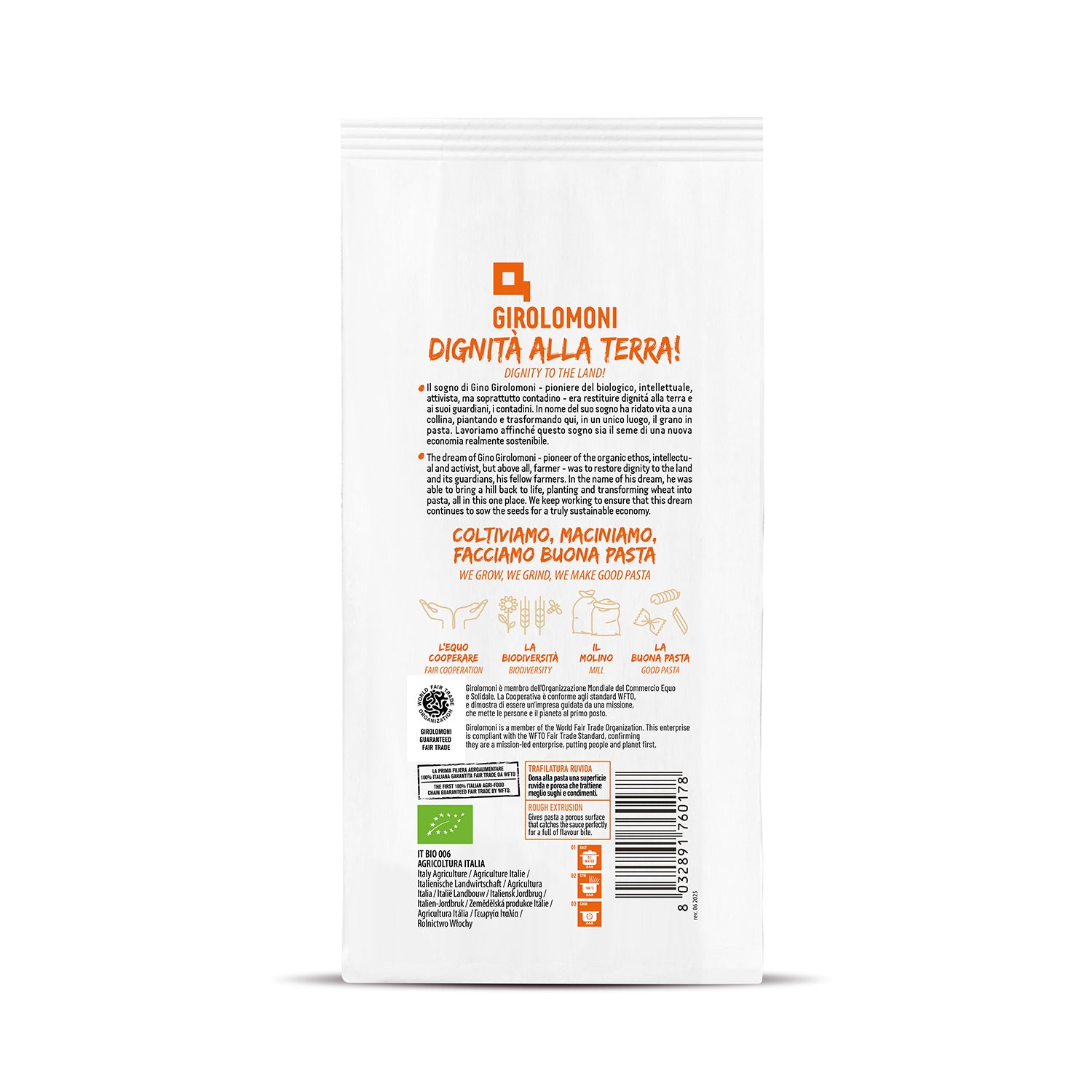 Letras de trigo bio Girolomoni 500g