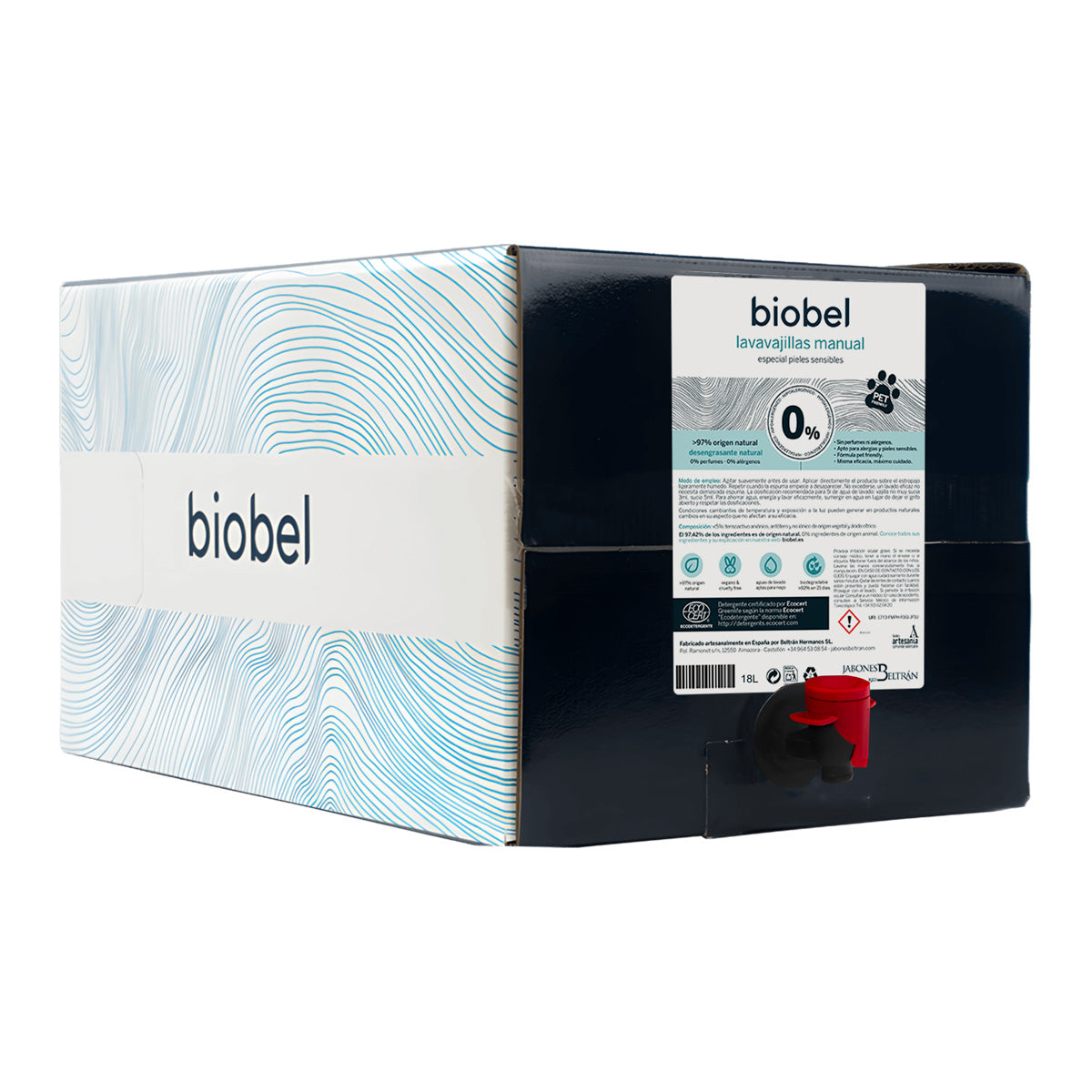 Lavavajillas manual Biobel 0% 18L