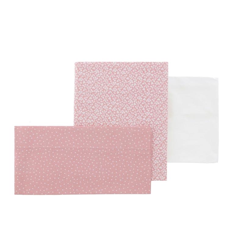 Sabana minicuna 3 Piezas Forest Cambrass Forest Rosa