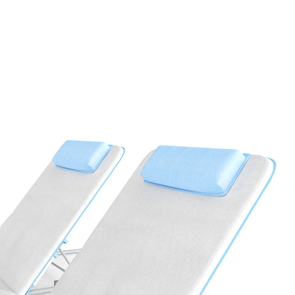 Conjunto De 2 Esterillas De Playa Outsunny Beige 134x48x33-43 Cm_5