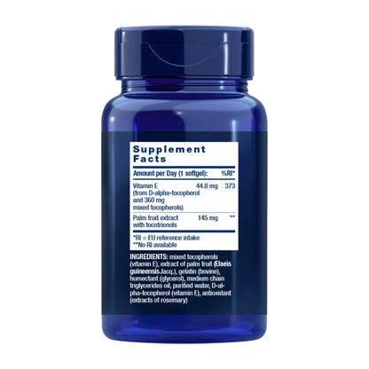 Gamma E Mixed Tocopherols &amp; Tocotrienols, Life Extension 60 perlas