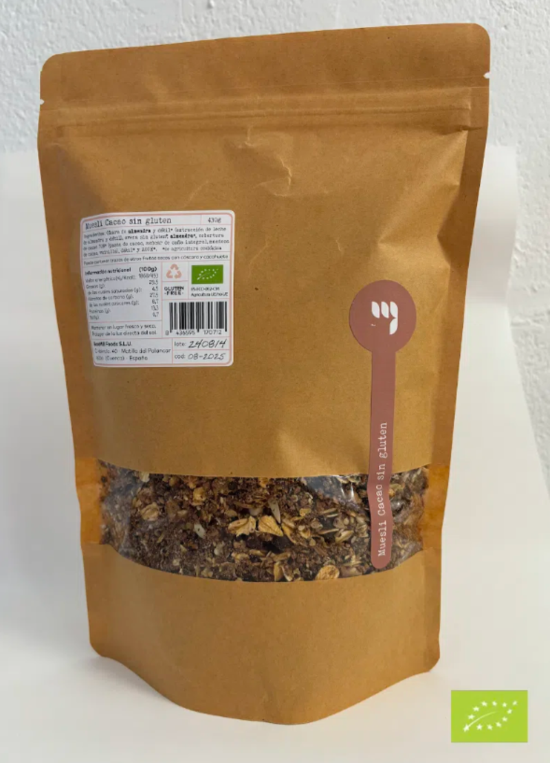 Muesli Cacao Sin Gluten Eco Kraft 430g._1