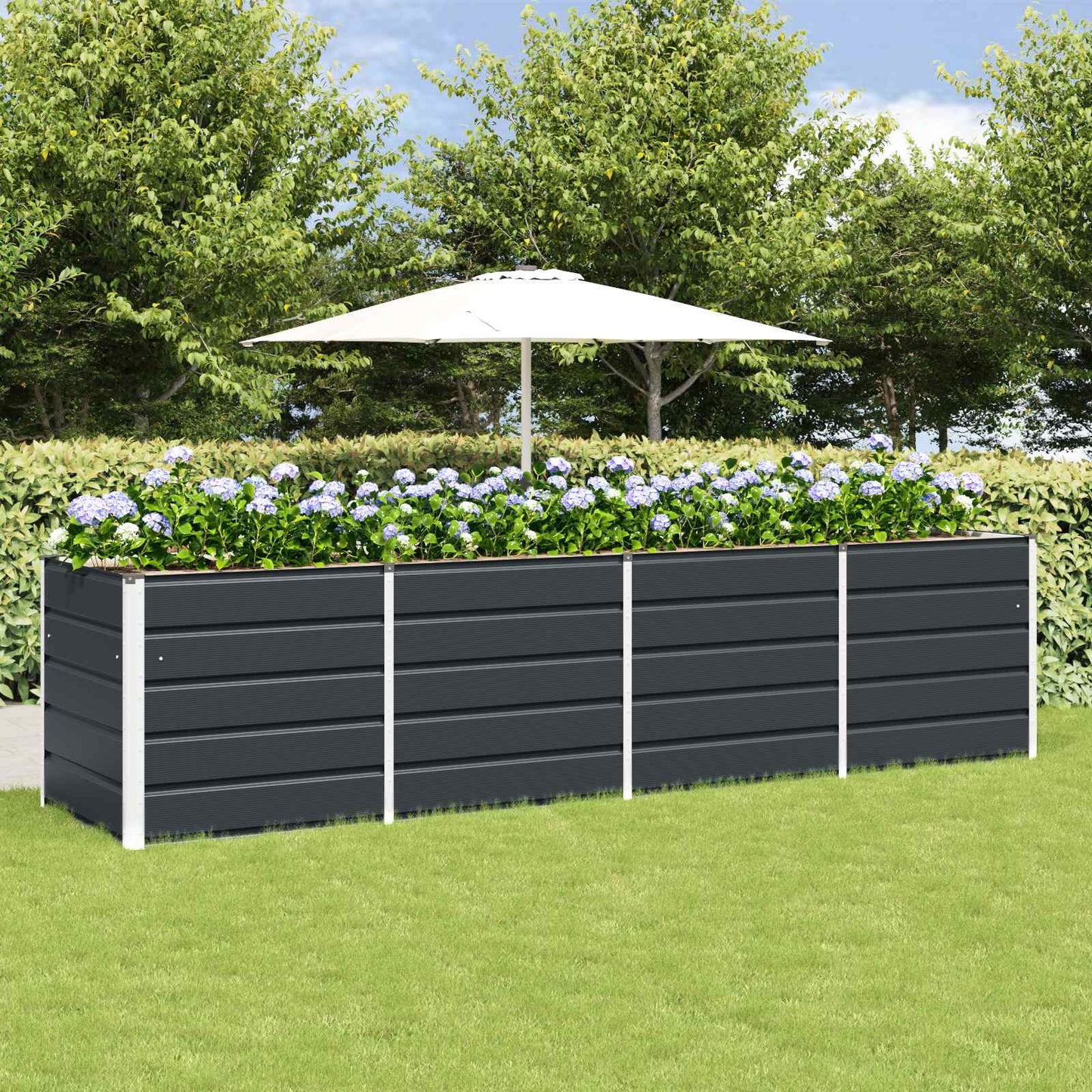 Jardinera Antracita 320 X 80 X 75 Cm Acero_1