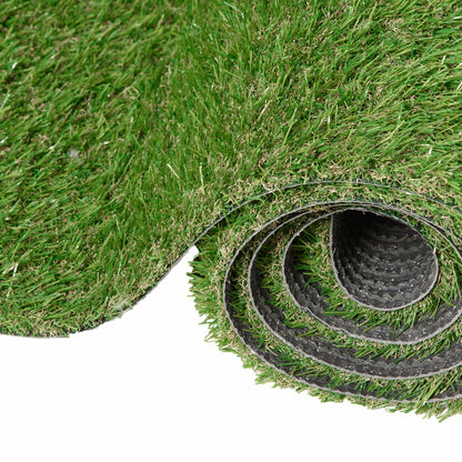Outsunny Césped Artificial 3x1m Estera De Hierba Sintética Para Jardín Terraza_3