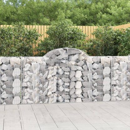 Cestas De Gaviones 3 Uds Forma De Arco Hierro 200x30x100/120 Cm_1