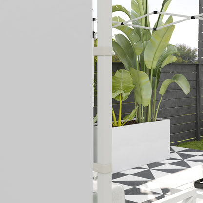 Paredes Para Carpa Outsunny Tela Oxford Blanco 295x195 Cm_4