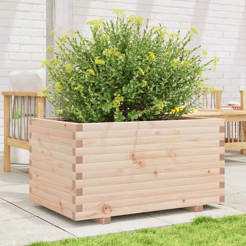 Jardinera Madera Maciza De Pino 90x60x49,5 Cm_2