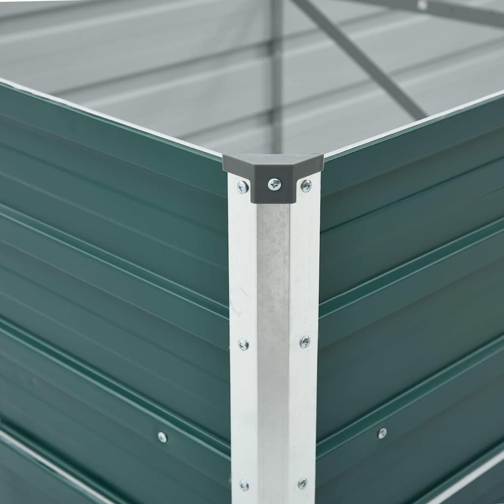 Arriate De Jardín De Acero Galvanizado Verde 480x80x45 Cm_4