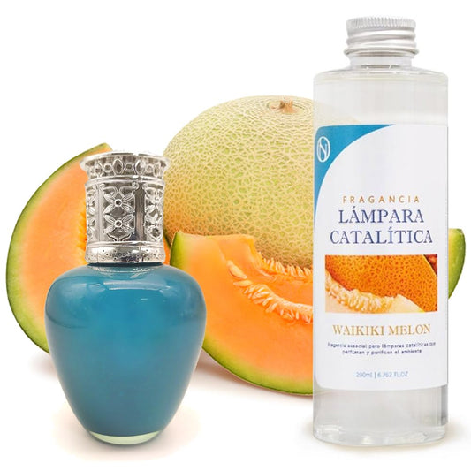 Lámpara Catalítica Aqua Marina + Aroma Waikiki Melon 200ml - Elimina Olores, Perfuma Y Mejora La Calidad Del Aire_0