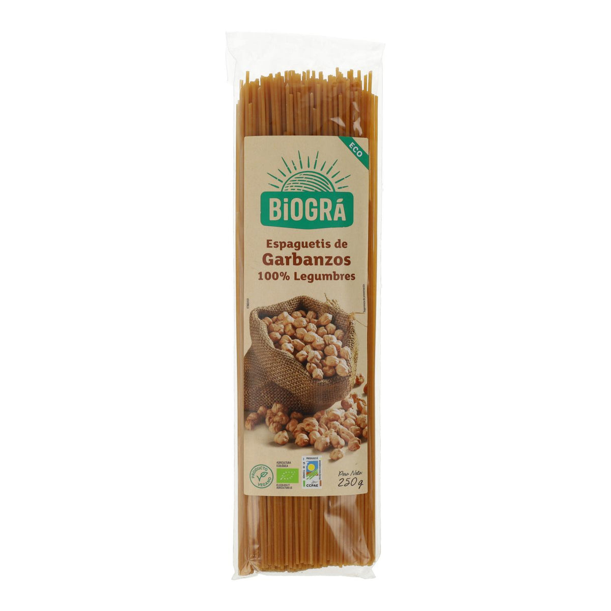 Espagueti de Garbanzos Biográ BIO 250 g
