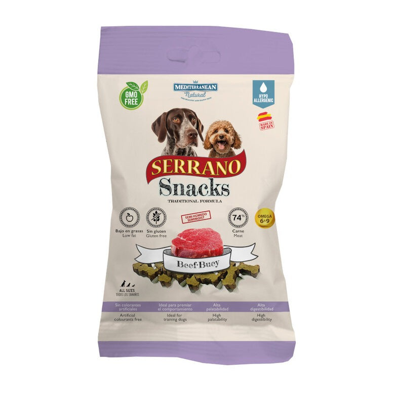 Serrano Snacks de buey para perros 100 g