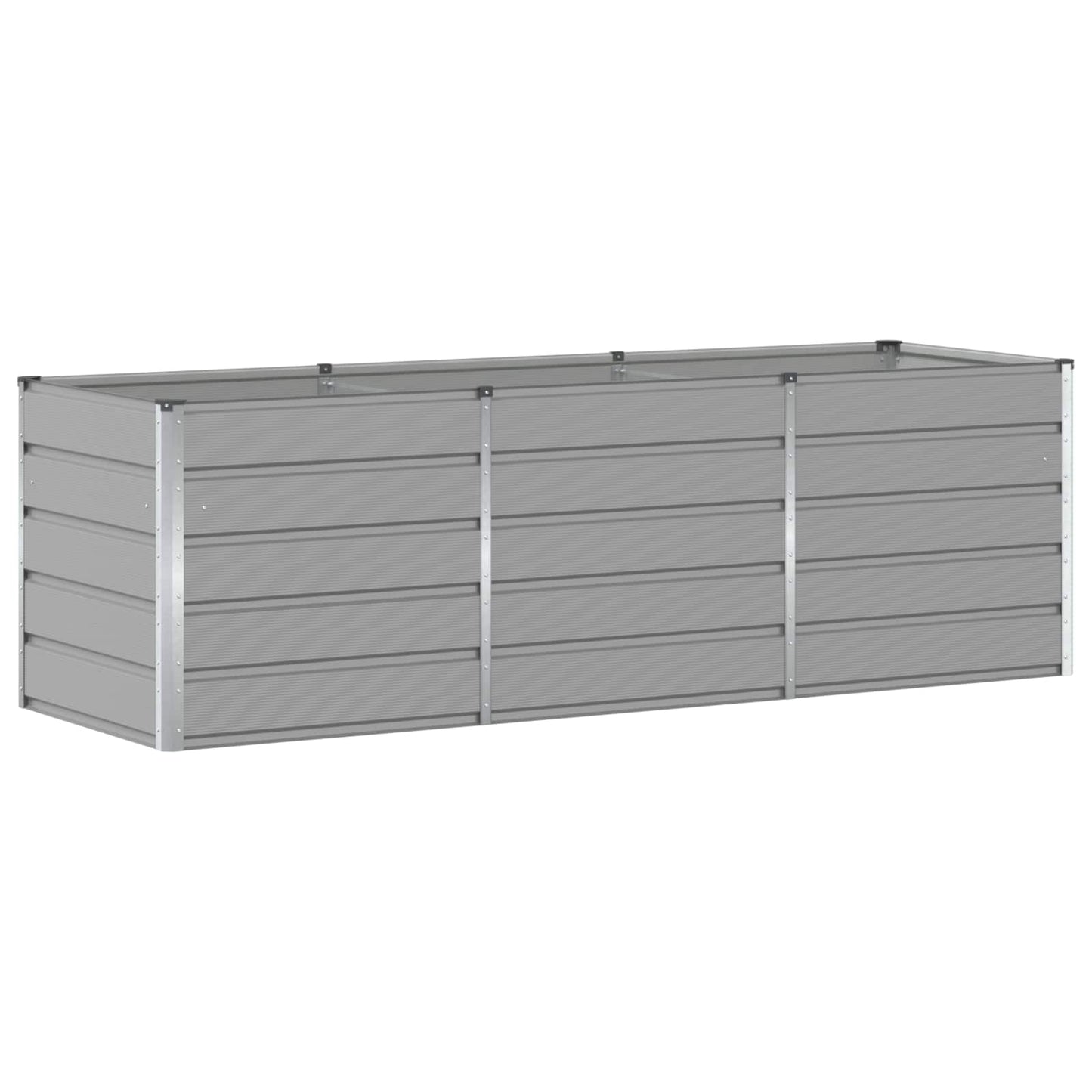 Jardinera Gris Claro 240 X 80 X 75 Cm Acero_0
