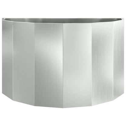 Jardinera Plateado 90 X 45 X 50 Cm Acero Galvanizado_4