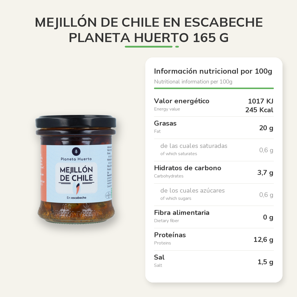 Información nutricional