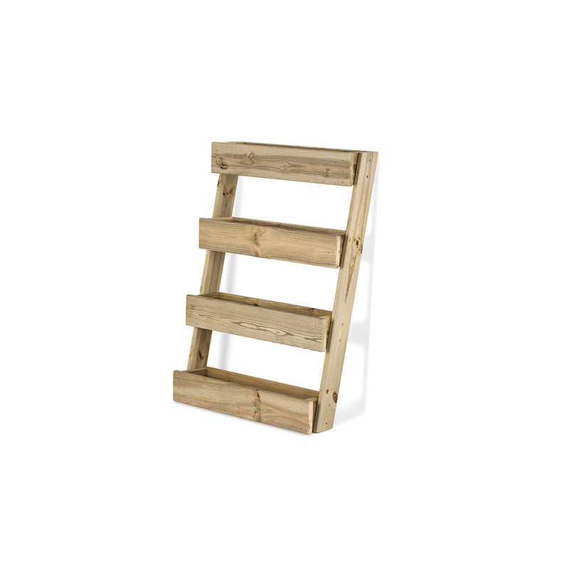 Jardinera Vertical Madera Tratada Exterior Stand Line Floor KD 4B Hortalia_0