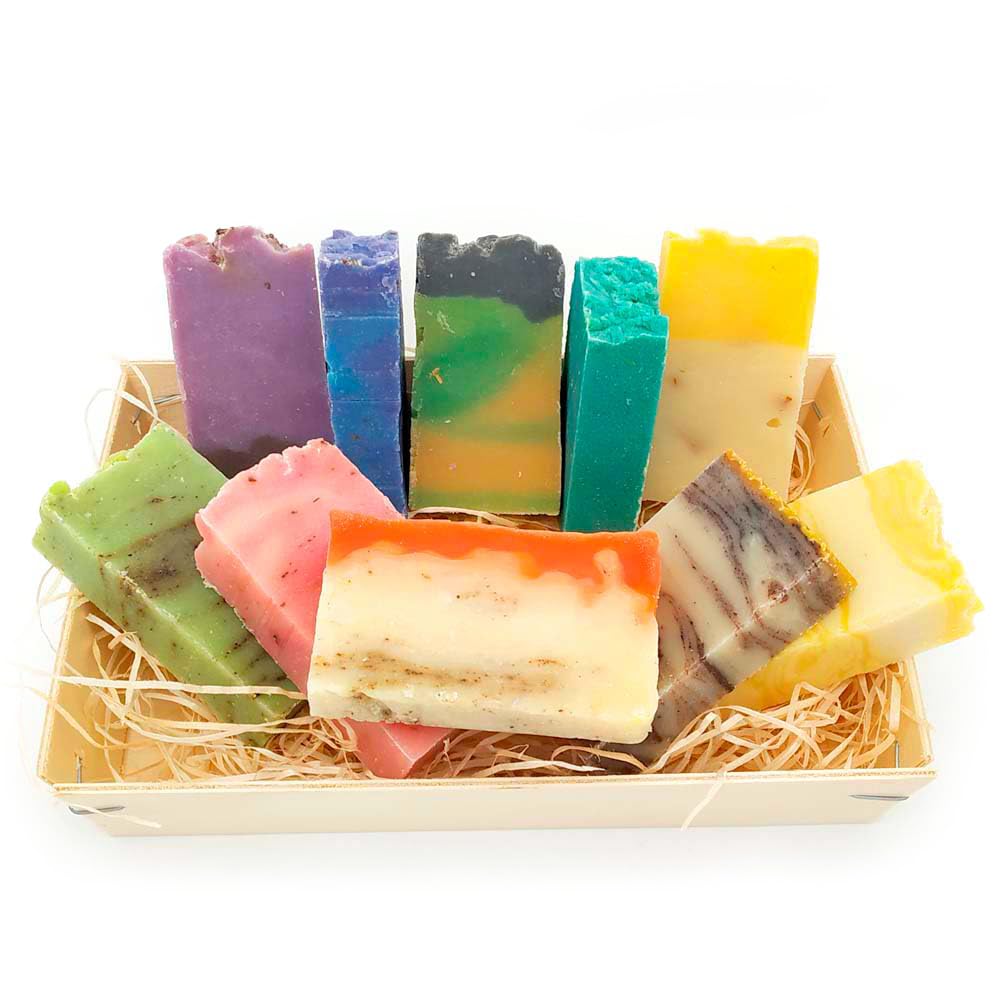 Set 6 Jabones Naturales - Cesta Jabones Hechos Con Aceite De Oliva - Regalo Original Días Especiales - Todo Tipo De Piel_4