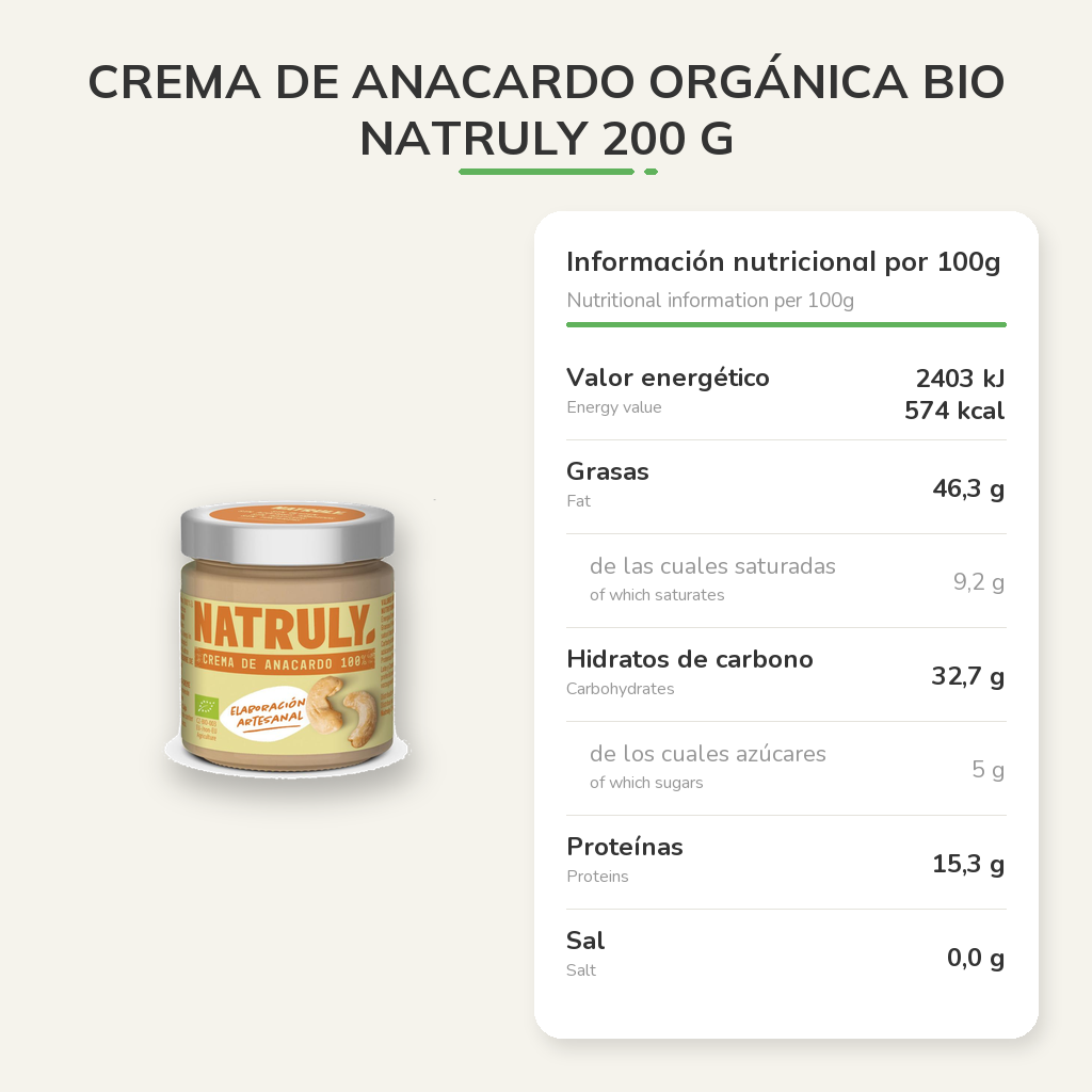 Información nutricional