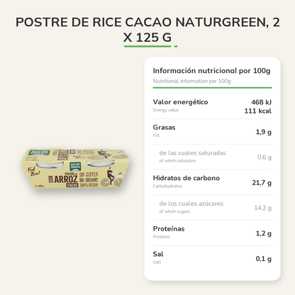 Información nutricional