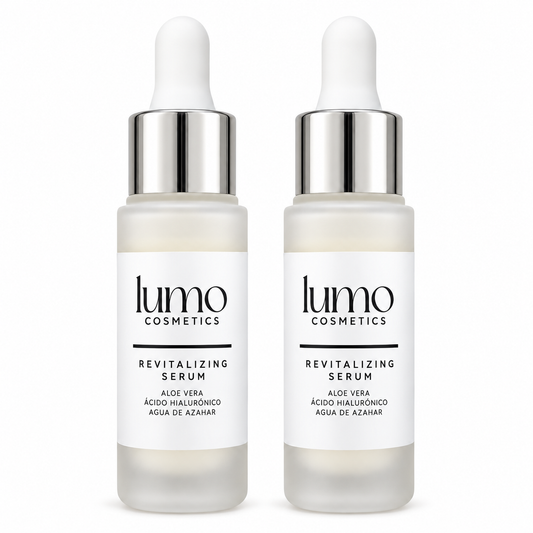 Lumo Cosmetics Sérum Facial Con Ácido Hialurónico, Aloe Vera Y Agua De Azahar – Pack De 2 × 30 Ml_0