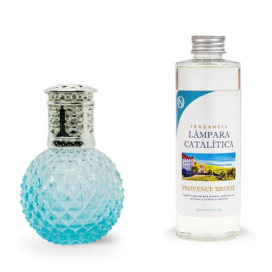 Lámpara Catalítica Blue Diamonds + Aroma Provence Breeze 200 Ml - Elimina Malos Olores, Impurezas Y Perfuma_0
