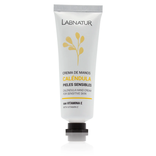 Crema de Manos de Caléndula Labnatur 50 ml | Almendras Dulces, Camomila y Karité | Piel Sensible | Vegano_0
