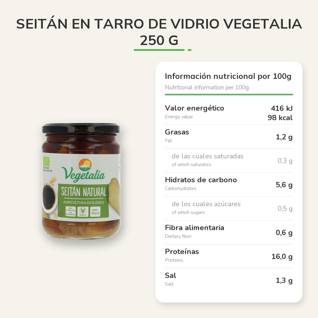 Información nutricional