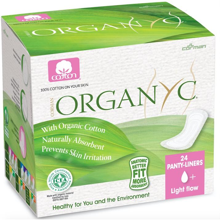 Salvaslip de bolsillo en bolsa individual Organyc 24 Uds