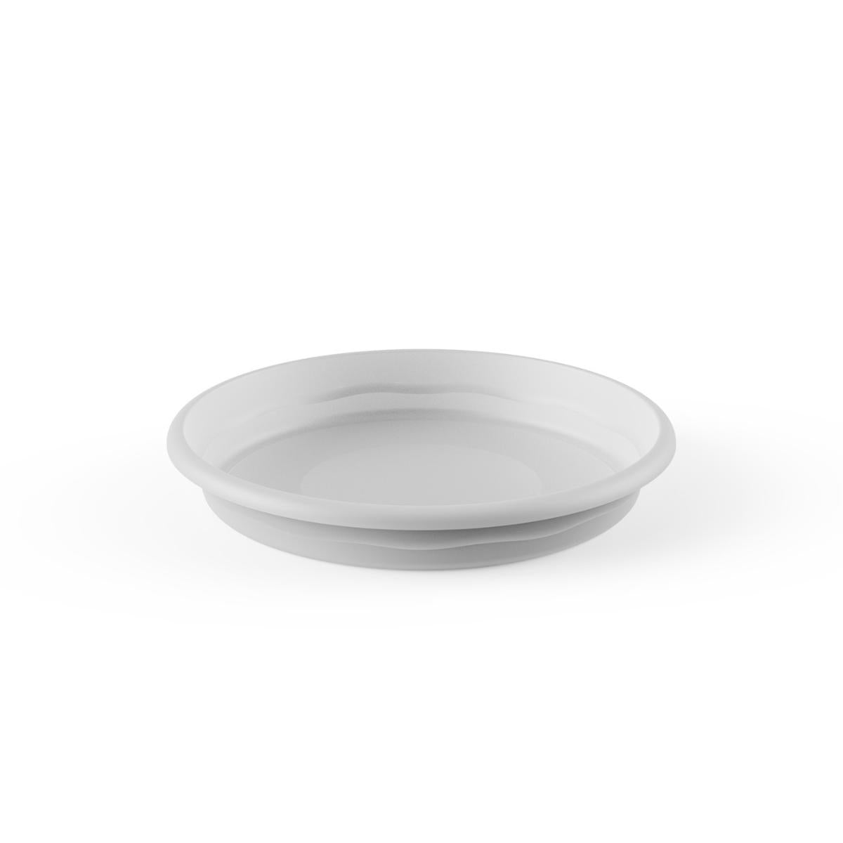 Plato maceta terra color blanco D 12 x 1,8
