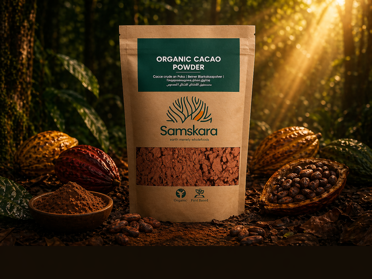 Cacao En Polvo Bio - 1kg | Cacao Puro Ecológico Vegano Para Repostería Y Bebidas, Sin Azúcares Añadidos_3