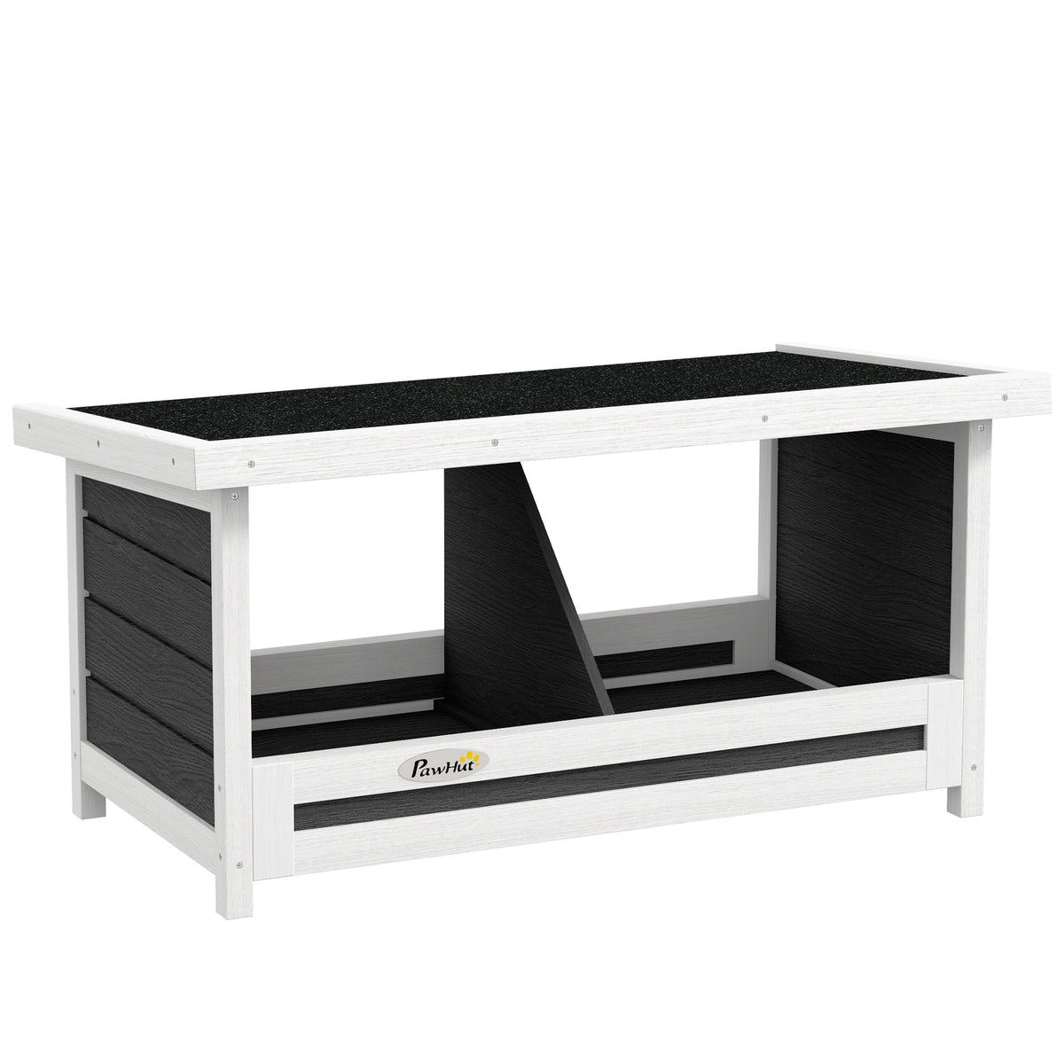 Pawhut Ponedero Para Gallinas De Madera Con 2 Departamentos Gris_0