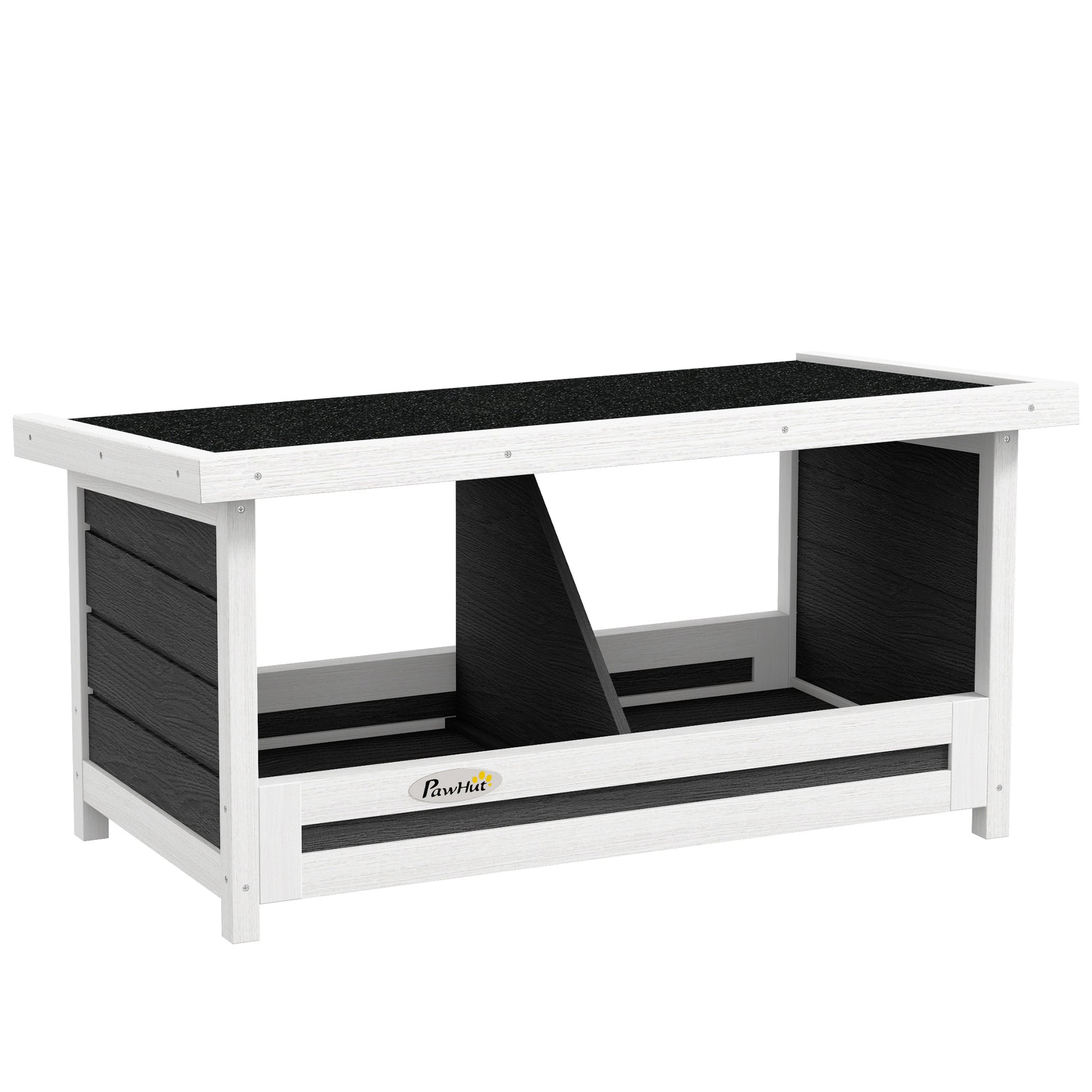 Pawhut Ponedero Para Gallinas De Madera Con 2 Departamentos Gris_0