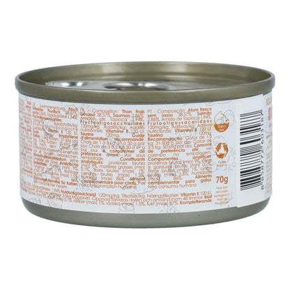 Pack 24x Kit Cat Lata Gravy - Atún &amp; Salmón 70 g Comida húmeda para gatos en salsa