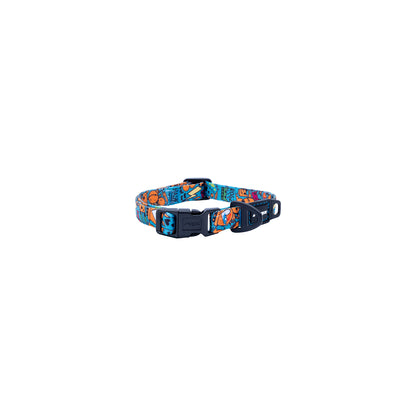Collar Para Perro, Modelo Fusion De Rogz, Estampado Graffiti Azules. Talla S (8-14kg)_0