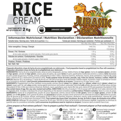 Rice Cream (crema De Arroz Pregelatinizada) - 2kg - Jurassic Choc - Fuente De Carbohidratos De Buena - Masmusculo Supple_5