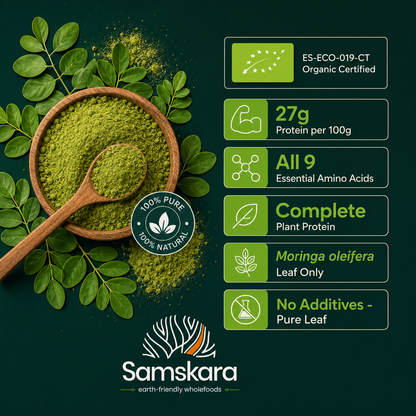 Moringa En Polvo Bio - 250g | Superalimento Ecológico Vegano Para Batidos, Smoothies Y Zumos, Sin Azúcares Añadidos_4
