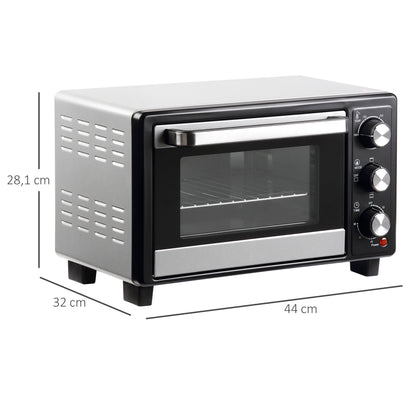 Homcom Horno Eléctrico De Sobremesa 16l 1400w Con 3 Modos De Calor Y Termostato_2