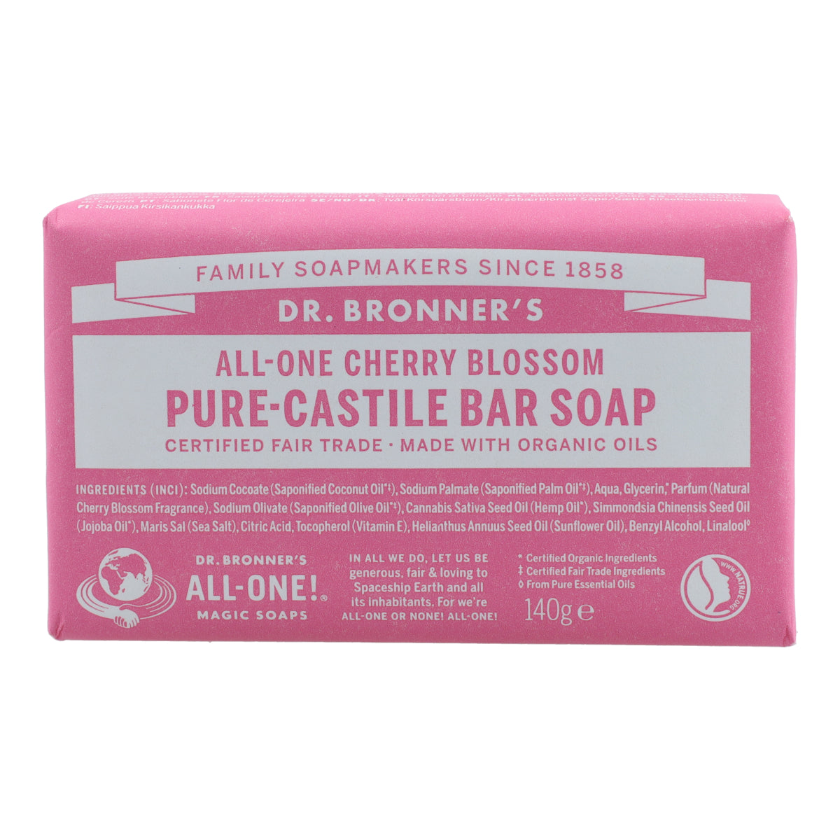 Jabón en pastilla Flor de Cerezo Dr.Bronner's 140 g