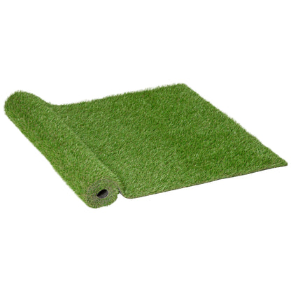 Outsunny Césped Artificial 3x1m Estera De Hierba Sintética Para Jardín Terraza_0