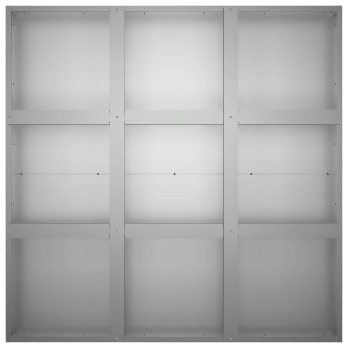 Macetero De Jardín Plateado 100 X 100 X 40 Cm Acero Galvanizado_3