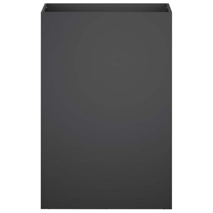 Macetero De Jardín 2 Uds. Negro 50 X 40 X 75 Cm_3
