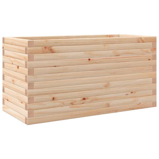 Jardinera De Madera Maciza De Pino 90x40x45,5 Cm_0