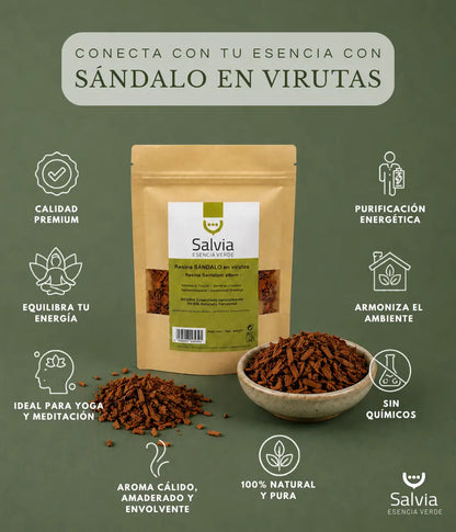 Salvia - Resina Sándalo En Virutas, Granel | 100g_2