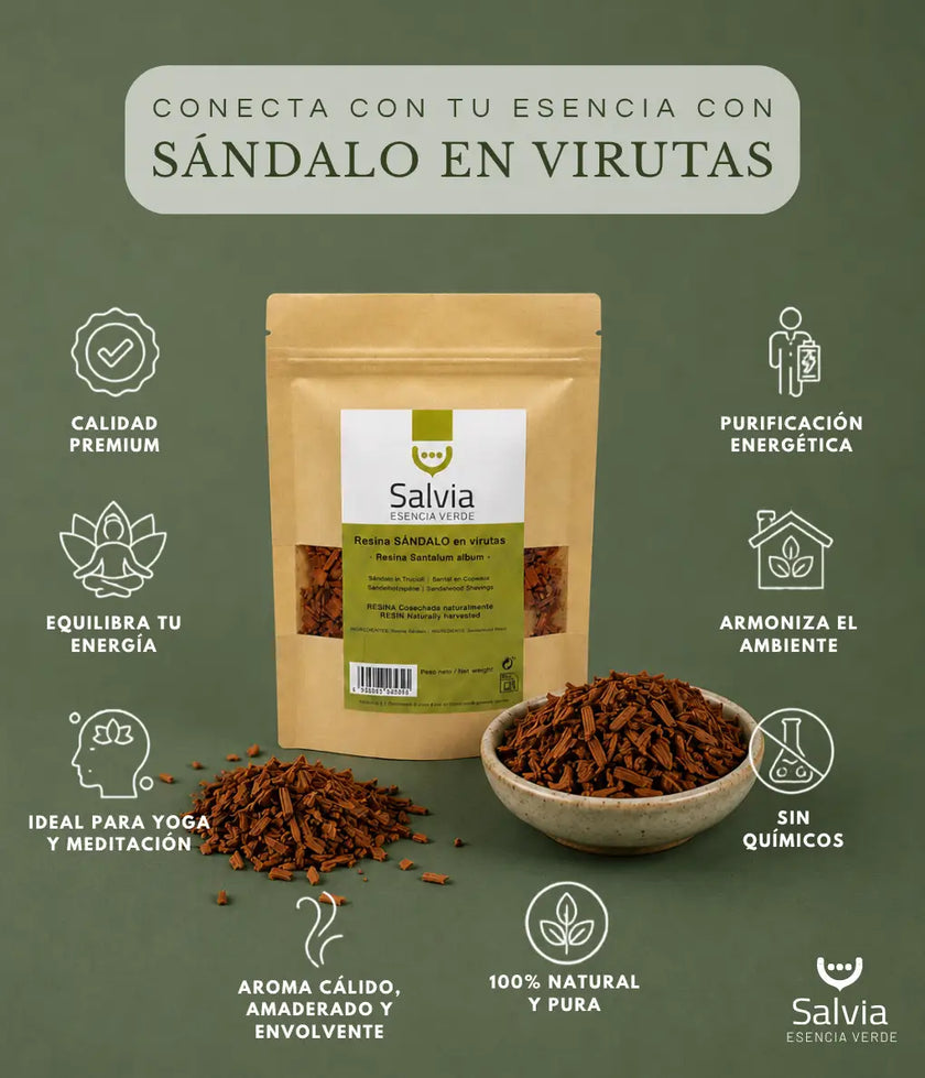 Salvia - Resina Sándalo En Virutas, Granel | 50g_2