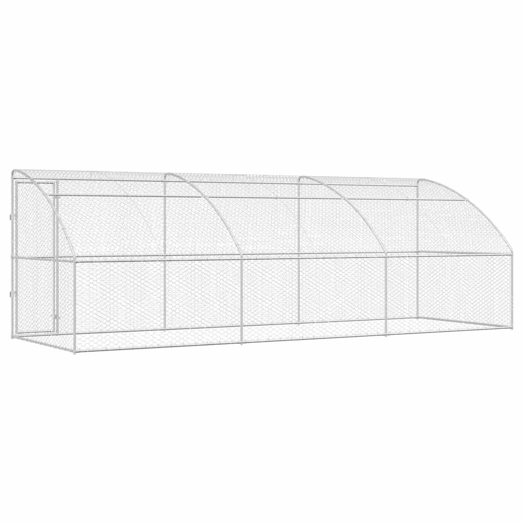 Refugio Para Perros 3 Pcs Plateado 6 X 2 X 2 M_5