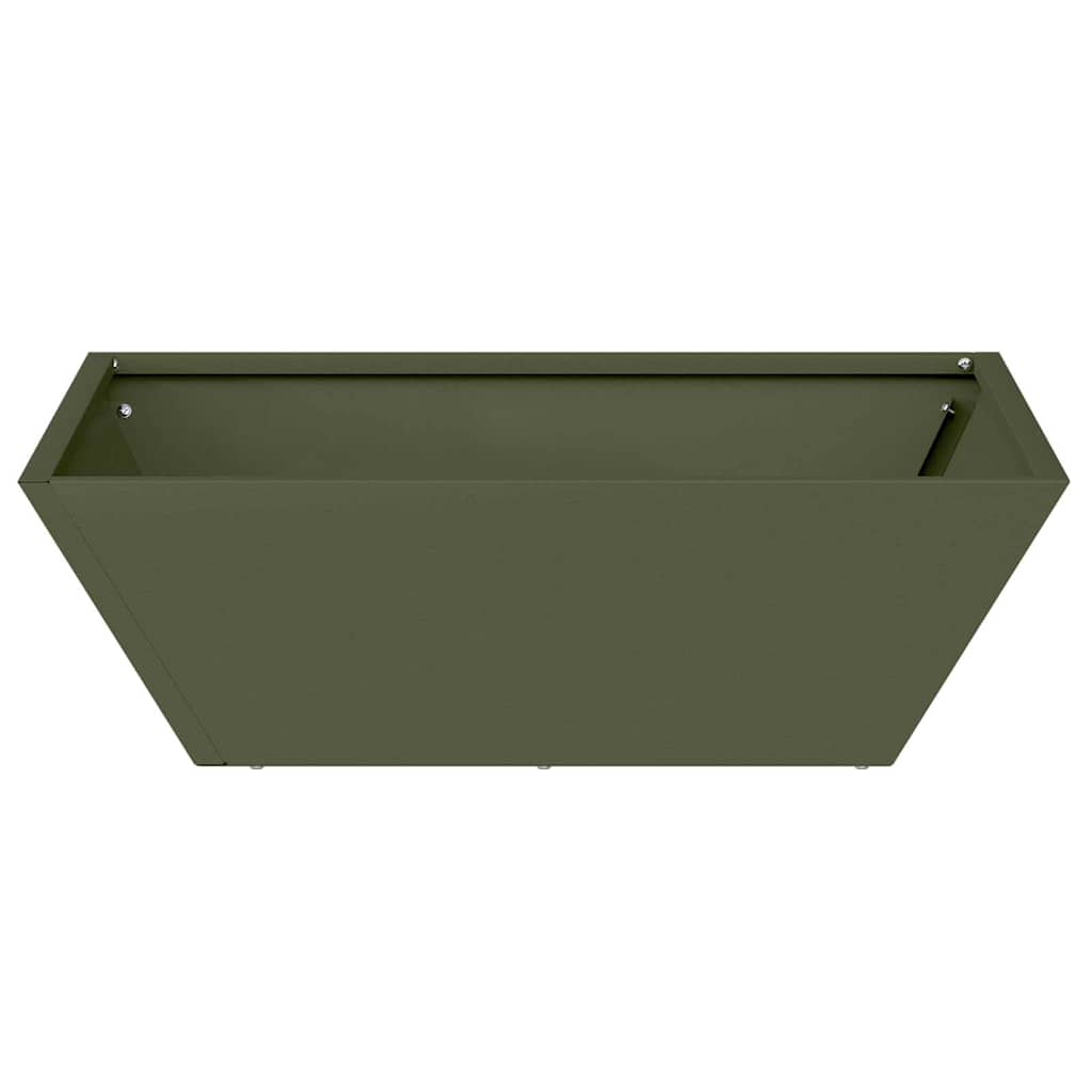 Maceta Para Jardín Verde Oliva 50 X 50 X 15 Cm_5