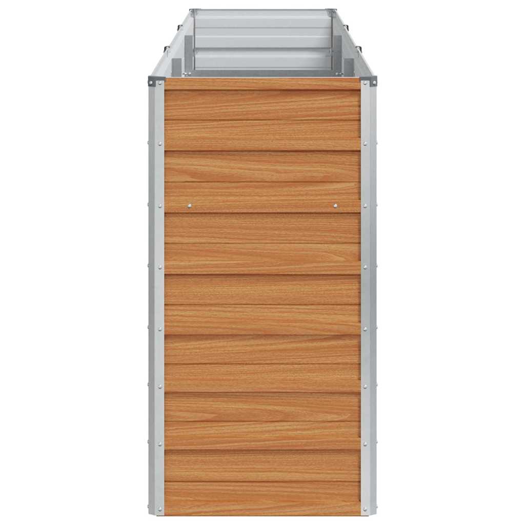 Arriate Elevado Marrón Claro 240 X 40 X 77 Cm Acero Galvanizado_5